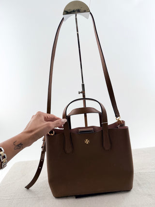 Tory Burch small leather top handle tote bag with strap
