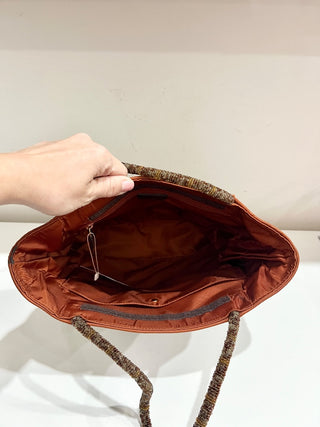 Dior vintage leopard print ponyhair top handle bag