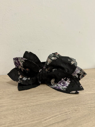 LoveShackFancy silk floral fabric bow belt, OS