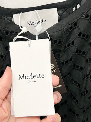 Merlette olea eyelet midi dress, 4