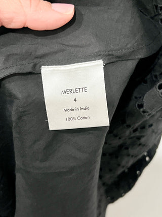 Merlette olea eyelet midi dress, 4