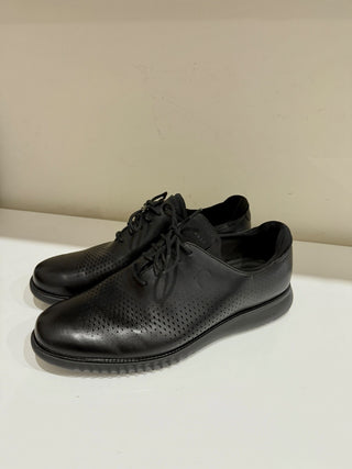 Cole Haan 2.ZeroGrand Laser Wing Oxford Sneakers Black Leather Men's 11.5 W