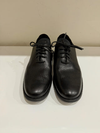 Cole Haan 2.ZeroGrand Laser Wing Oxford Sneakers Black Leather Men's 11.5 W