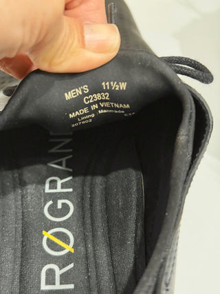 Cole Haan 2.ZeroGrand Laser Wing Oxford Sneakers Black Leather Men's 11.5 W