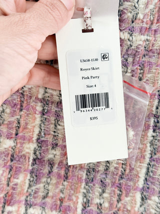 LoveShackFancy tweed set blazer and mini skirt, 4