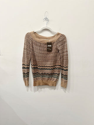 Missoni pattern sweater with metallic thread, 2