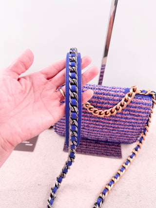 Chanel tweed wallet on chain Chanel 19 bag