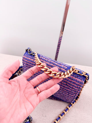 Chanel tweed wallet on chain Chanel 19 bag