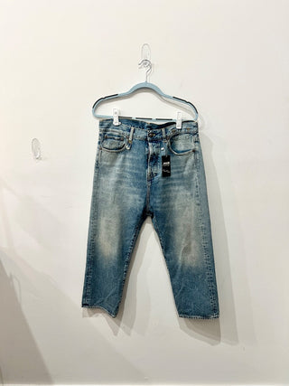 R13 tailored drop wide leg jeans, 28