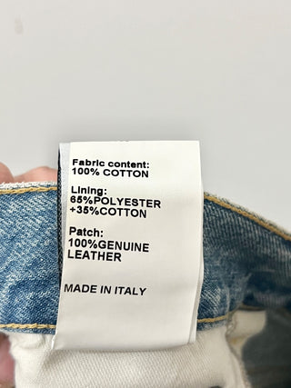 R13 tailored drop wide leg jeans, 28