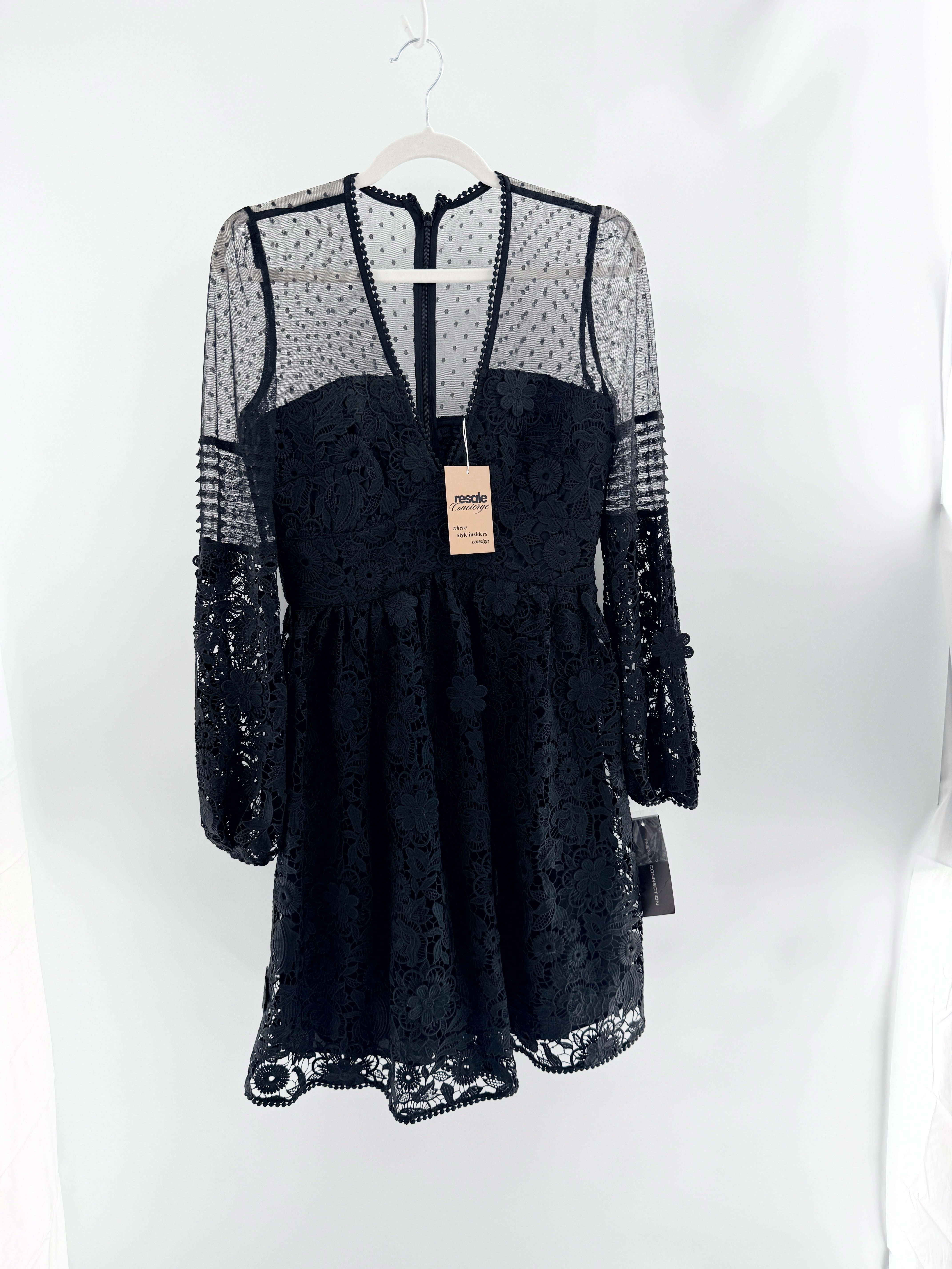 fcuk lace dress French Connection Structured Lace Ballerina Mini Dress