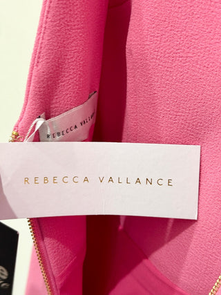 NWT Rebecca Valance Love Bow Sleeveles V-Neck Midi Sheath Dress Pink Women's 6
