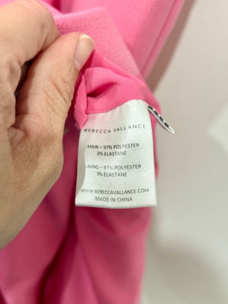NWT Rebecca Valance Love Bow Sleeveles V-Neck Midi Sheath Dress Pink Women's 6