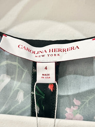 Carolina Herrera floral print matching set blouse and pants, 4