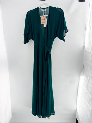 Reformation pebbles winslow wrap long dess, XS petite