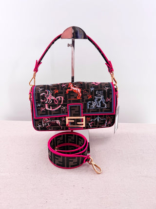 Fendi *** RARE astrology zucca baguette bag 2023