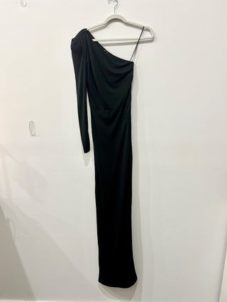 Nadine Merabi Black Long Sleeved Dress Assymetrical, XS