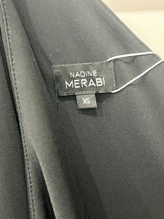 Nadine Merabi Black Long Sleeved Dress Assymetrical, XS