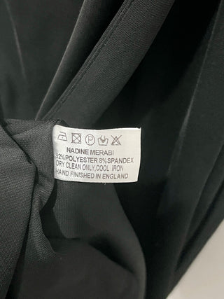 Nadine Merabi Black Long Sleeved Dress Assymetrical, XS