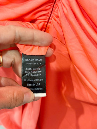 NWT Black Halo Sabina Sleeveless Mini Sheath Dress Fluorescent Coral Women's 14