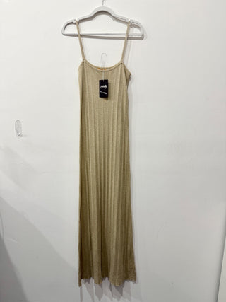 Vrg girl casual knit long dress with metallic thread, 8