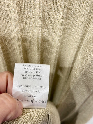 Vrg girl casual knit long dress with metallic thread, 8