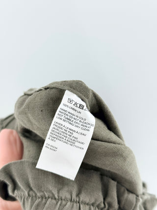 saks 5th avenue pull-on pants featuring relaxed straight leg, elastic waistband in a lightweight woven fabric, S