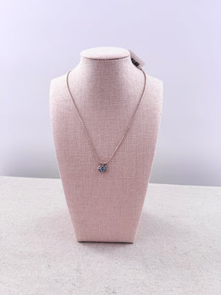 Lagos sterling silver necklace with blue topaz pendant