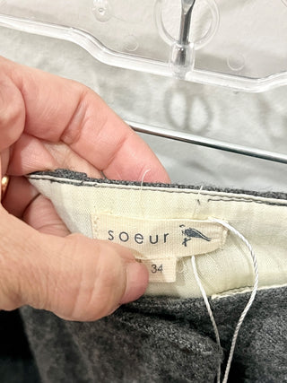 Soeur virgin wool pleated shorts, 34 FR / US 2