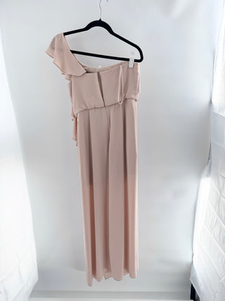 BCBG Max azria asymmetrical ruffle long dress, 4