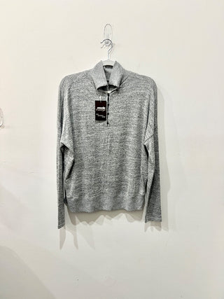 Rag & Bone rayon blend cozy sweatshirt with buttons, M