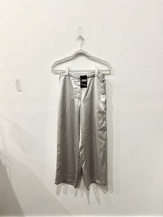 Leset wide leg satin cargo pants, M