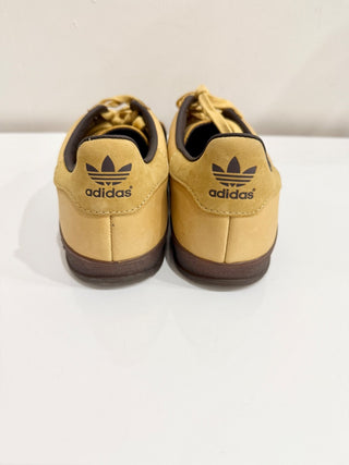 adidas Gazelle Indoor Nubuck Leather Low Top Soccer Sneakers Gold Women's US 9