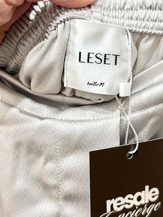 Leset wide leg satin cargo pants, M