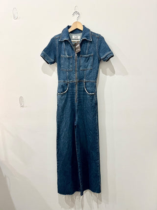 Reformation denim jumpsuit, 0