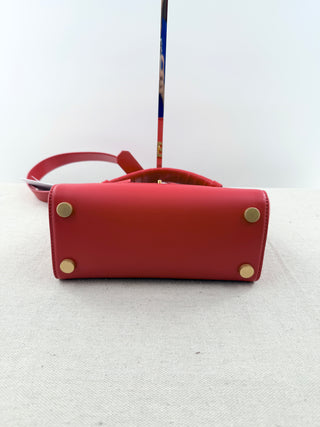 Balmain b buzz leather top handle bag with strap