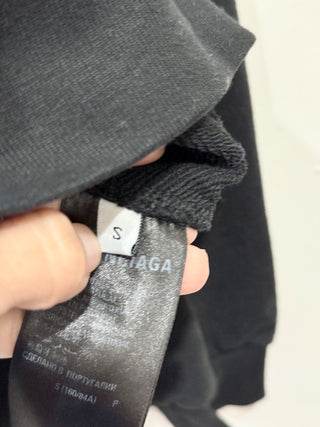 Balenciaga crop hoodie sweatshirt, S