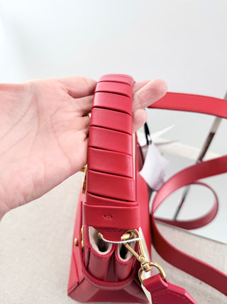 Balmain b buzz leather top handle bag with strap