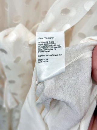 NWT Zimmermann Sleeveles Pleated Picnic Tiered Midi Dress Cream Women's Size 0