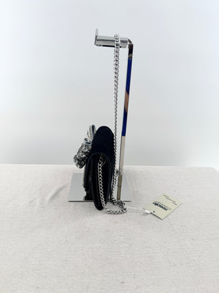 Kurt Geiger velvet bag with crystal bow