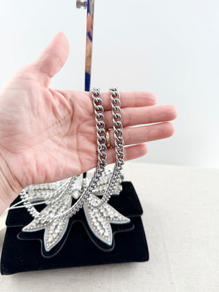 Kurt Geiger velvet bag with crystal bow