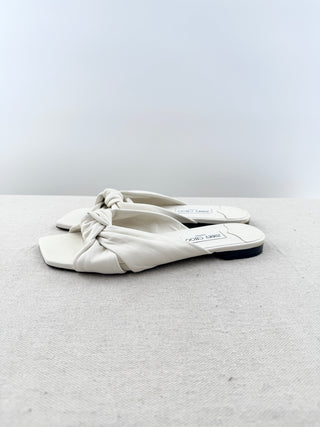 Jimmy Choo flat leather slides, 40.5