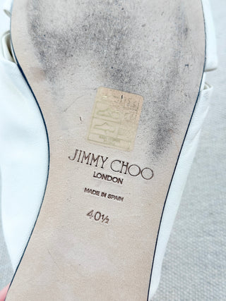 Jimmy Choo flat leather slides, 40.5