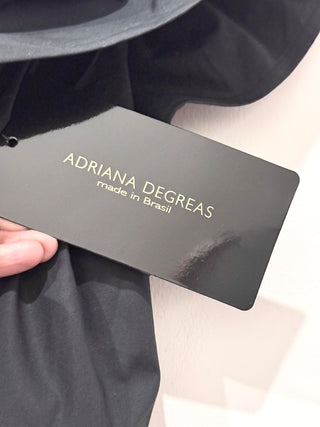 Adriana Degreas long ruffle dress cotton, S