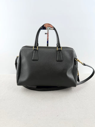 Prada saffiano leather lux bowler bag