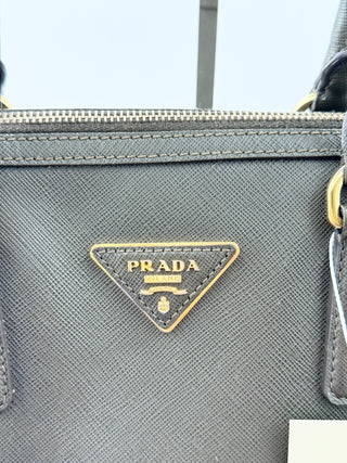 Prada saffiano leather lux bowler bag