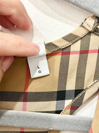 Burberry checkered bra top, L