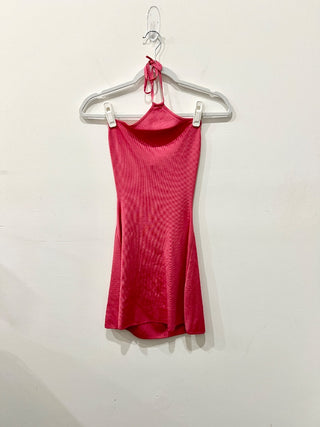 Cult Gaia leslie halterneck mini dress knit, XS