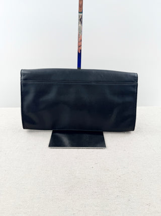 Tory Burch large clutch bag with tone in tone logo