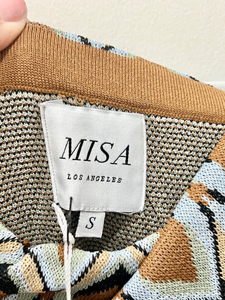 Misa Brown Multicolor Dress, S